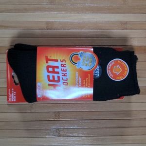 Heat Lockers Black Thermal Socks, NEW, Women or Men Unisex